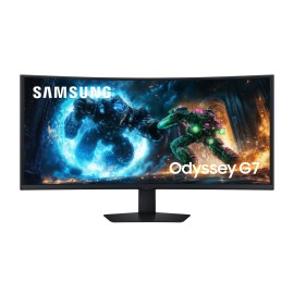 Samsung Odyssey G75F VA Monitor Gaming Curvo, 101,6 cm (40"), 5120 x 2160 pixels WUHD, 180Hz, HDMI, DisplayPort, Ajuste de Altura, Pivot, Preto - LS40FG750EUXEN - 8806097438533