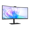 Samsung ViewFinity S6 S34C652VAU LCD Monitor Profissional Curvo, 86,4 cm (34"), 3440 x 1440 pixels UltraWide Quad HD, 100Hz, USB-C, DisplayPort, HDMI, Altifalantes Integrados, Ajuste de Altura, Câmera Embutida, Preto - LS34C652VAUXEN - 8806094974010