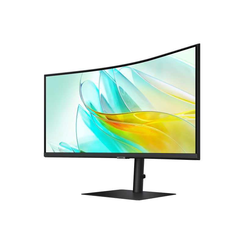 Samsung ViewFinity S6 S34C652UAU LCD Monitor Profissional Curvo, 86,4 cm (34"), 3440 x 1440 pixels UltraWide Quad HD, 100Hz, USB-C, DisplayPort, HDMI, Ajuste de Altura, Altifalantes Integrados, Preto - LS34C652UAUXEN - 8806094974751