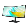 Samsung ViewFinity S6 S34C652UAU LCD Monitor Profissional Curvo, 86,4 cm (34"), 3440 x 1440 pixels UltraWide Quad HD, 100Hz, USB-C, DisplayPort, HDMI, Ajuste de Altura, Altifalantes Integrados, Preto - LS34C652UAUXEN - 8806094974751