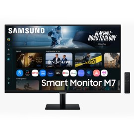 Samsung M7 S32FM700UU VA Monitor Plano, 81,3 cm (32"), 3840 x 2160 pixels 4K Ultra HD, Smart TV, 60Hz, USB-C, HDMI, Altifalantes Integrados, Ajuste de Inclinação, Preto - LS32FM700UUXEN - 8806097286943