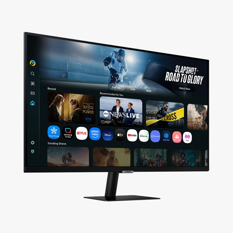 Samsung M7 S32FM700UU VA Monitor Plano, 81,3 cm (32"), 3840 x 2160 pixels 4K Ultra HD, Smart TV, 60Hz, USB-C, HDMI, Altifalantes Integrados, Ajuste de Inclinação, Preto - LS32FM700UUXEN - 8806097286943