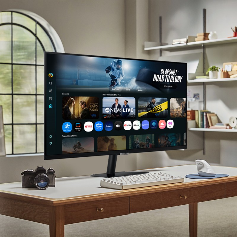 Samsung M7 S32FM700UU VA Monitor Plano, 81,3 cm (32"), 3840 x 2160 pixels 4K Ultra HD, Smart TV, 60Hz, USB-C, HDMI, Altifalantes Integrados, Ajuste de Inclinação, Preto - LS32FM700UUXEN - 8806097286943