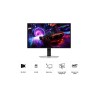 Samsung Odyssey S32FG810SU QD-OLED Monitor Gaming Plano, 81,3 cm (32"), 2160 x 3840 pixels 4K Ultra HD, 240Hz, USB-C, DisplayPort, HDMI, Ajuste de Altura, Pivot, Prateado - LS32FG810SUXEN - 8806095968834