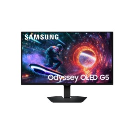 Samsung Odyssey G5 G50SF S27FG502SU QD-OLED Monitor Gaming Plano, 68,6 cm (27"), 2560 x 1440 pixels Quad HD, 180Hz, USB-C, DisplayPort, HDMI, Ajuste de inclinação, Preto - LS27FG502SUXEN - 8806097684046
