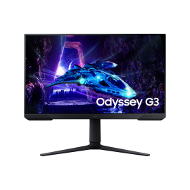 Samsung Odyssey G3 S27DG300EU LCD Monitor Gaming Plano, 68,6 cm (27"), 1920 x 1080 pixels Full HD, 180Hz, HDMI, DisplayPort, Ajuste de Altura, Pivot, Preto - LS27DG300EUXEN - 8806095541778