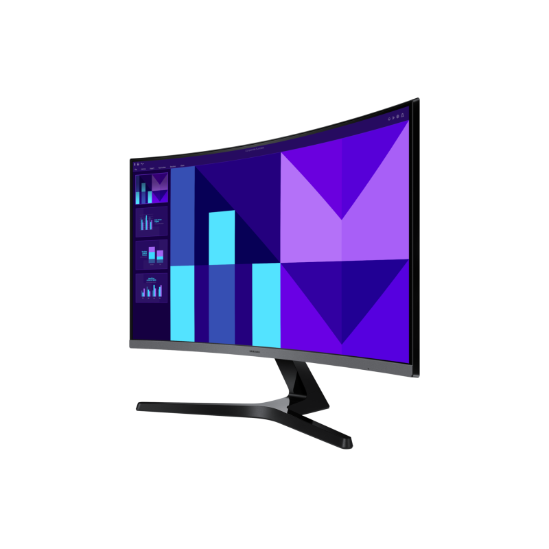 Samsung Essential S3 S27D392GAU LCD Monitor Profissional Curvo, 68,6 cm (27"), 1920 x 1080 pixels Full HD, 100Hz, HDMI, VGA, Ajuste de inclinação, Preto - LS27D392GAUXEN - 8806095845708