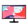Samsung Essential S27C364EAU LCD Monitor Profissional Curvo, 68,6 cm (27"), 1920 x 1080 pixels Full HD, 75Hz, HDMI, AMD FreeSync, Ajuste de inclinação, Preto - LS27C364EAUXEN - 8806094769395