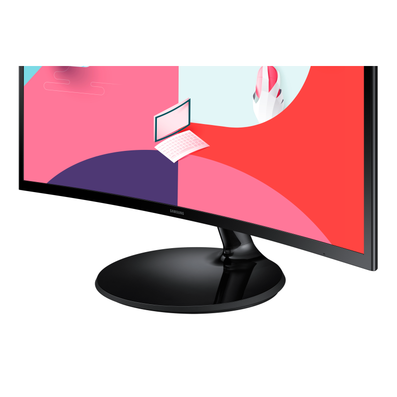 Samsung Essential S27C364EAU LCD Monitor Profissional Curvo, 68,6 cm (27"), 1920 x 1080 pixels Full HD, 75Hz, HDMI, AMD FreeSync, Ajuste de inclinação, Preto - LS27C364EAUXEN - 8806094769395