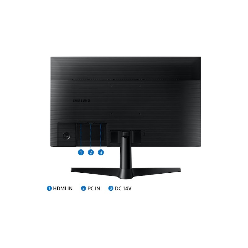 Samsung Essential S24F330EAU LCD Monitor Profissional Plano, 61 cm (24"), 1920 x 1080 pixels Full HD, 100Hz, HDMI, Ajuste de inclinação, Preto - LS24F330EAUXEN - 8806097683377