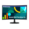 Samsung Essential S24D364GAU LCD Monitor Profissional Curvo, 61 cm (24"), 1920 x 1080 pixels Full HD, 100Hz, HDMI, Ajuste de inclinação, Preto - LS24D364GAUXEN - 8806095585321