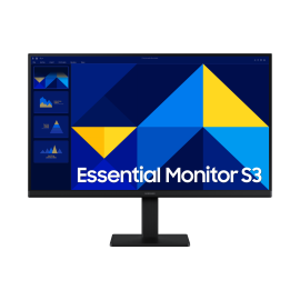 Samsung Essential S24D300GAU LCD Monitor Profissional Plano, 61 cm (24"), 1920 x 1080 pixels Full HD, 100Hz, HDMI, Ajuste de inclinação, Preto - LS24D300GAUXEN - 8806095802978