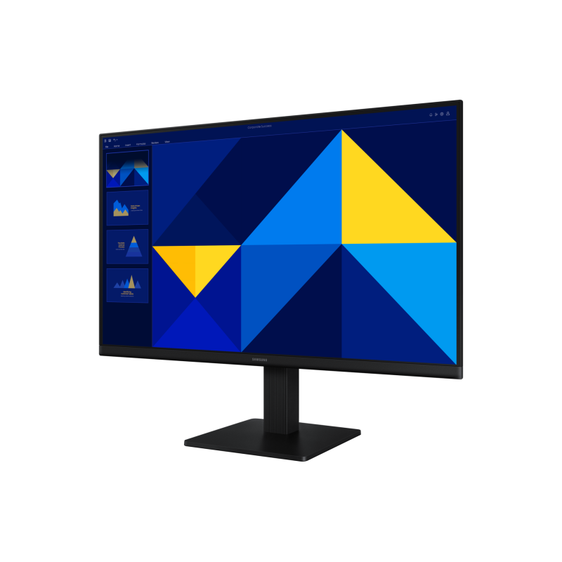 Samsung Essential S24D300GAU LCD Monitor Profissional Plano, 61 cm (24"), 1920 x 1080 pixels Full HD, 100Hz, HDMI, Ajuste de inclinação, Preto - LS24D300GAUXEN - 8806095802978
