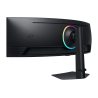 Samsung Odyssey G9 S49CG954EU LED Monitor Gaming Curvo, 124,5 cm (49"), 5120 x 1440 pixels Dual QHD, 240Hz, HDMI, DisplayPort, USB-C, Ajuste de Altura, Preto - LS49CG954EUXEN - 8806095234915