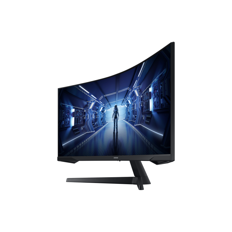 Samsung Odyssey G5 LC34G55TWWP LED Monitor Gaming Curvo, 86,4 cm (34"), 3440 x 1440 pixels UltraWide Quad HD, 165Hz, USB-C, DisplayPort, HDMI, Ajuste de inclinação, Preto - LC34G55TWWPXEN - 8806094796315
