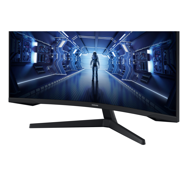 Samsung Odyssey G5 LC34G55TWWP LED Monitor Gaming Curvo, 86,4 cm (34"), 3440 x 1440 pixels UltraWide Quad HD, 165Hz, USB-C, DisplayPort, HDMI, Ajuste de inclinação, Preto - LC34G55TWWPXEN - 8806094796315