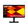 Samsung Essential LS24D400GAU LCD Monitor Profissional Plano, 61 cm (24"), 1920 x 1080 pixels Full HD, 100Hz, HDMI, DisplayPort, Ajuste de Altura, Pivot, Preto - LS24D400GAUXEN - 8806095802992