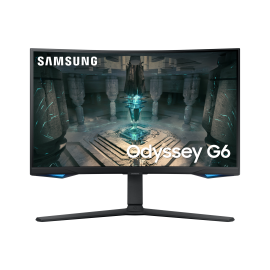 Samsung Odyssey G6 S27BG650EU VA Monitor Gaming Curvo, 68,6 cm (27"), 2560 x 1440 pixels Quad HD, 240Hz, HDMI, DisplayPort, USB-C, Ajuste de Altura, Pivot, Altifalantes Integrados, Preto - LS27BG650EUXEN - 8806094192599