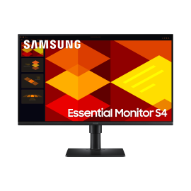 Samsung Essential S27D400GAU LCD Monitor Profissional Plano, 68,6 cm (27"), 1920 x 1080 pixels Full HD, 100Hz, HDMI, DisplayPort, Ajuste de Altura, Pivot, Preto - LS27D400GAUXEN - 8806095803050