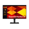 Samsung Essential S27D400GAU LCD Monitor Profissional Plano, 68,6 cm (27"), 1920 x 1080 pixels Full HD, 100Hz, HDMI, DisplayPort, Ajuste de Altura, Pivot, Preto - LS27D400GAUXEN - 8806095803050