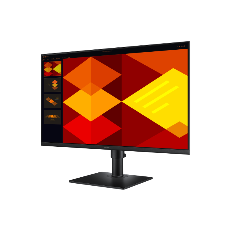 Samsung Essential S27D400GAU LCD Monitor Profissional Plano, 68,6 cm (27"), 1920 x 1080 pixels Full HD, 100Hz, HDMI, DisplayPort, Ajuste de Altura, Pivot, Preto - LS27D400GAUXEN - 8806095803050