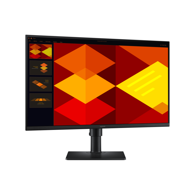 Samsung Essential S27D400GAU LCD Monitor Profissional Plano, 68,6 cm (27"), 1920 x 1080 pixels Full HD, 100Hz, HDMI, DisplayPort, Ajuste de Altura, Pivot, Preto - LS27D400GAUXEN - 8806095803050