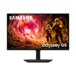 Samsung Odyssey G5 G50F S27FG502EU IPS Monitor Gaming Plano, 68,6 cm (27"), 2560 x 1440 pixels Quad HD, 180Hz, HDMI, DisplayPort, Ajuste de Altura, Pivot, Preto - LS27FG502EUXEN - 8806097817796