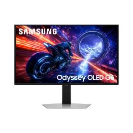 Samsung Odyssey G6 G60SF S27FG602SU QD-OLED Monitor Gaming Plano, 68,6 cm (27"), 2560 x 1440 pixels Quad HD, 500Hz, USB-C, DisplayPort, HDMI, Ajuste de Altura, Pivot, Prateado - LS27FG602SUXEN - 8806097455905