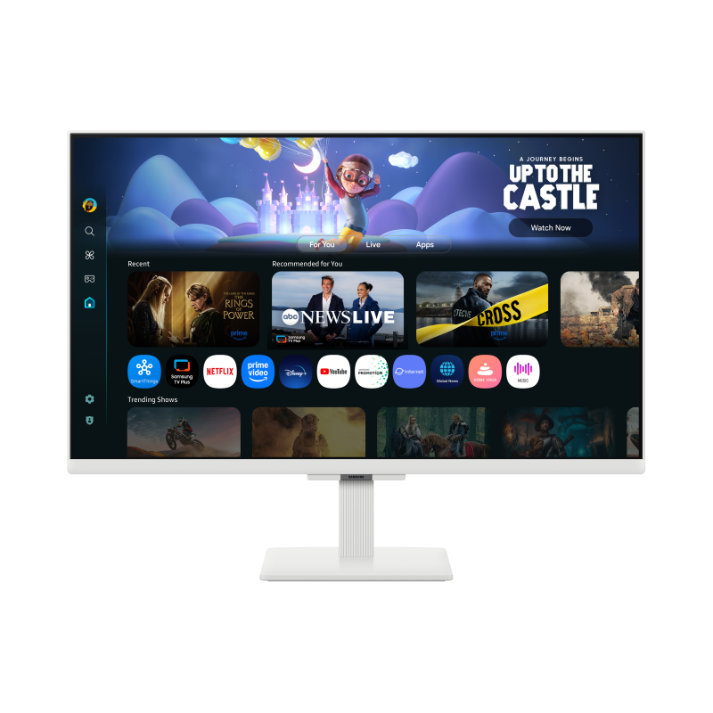 Samsung M5 S27FM501EU LCD Monitor Plano, 68,6 cm (27"), 1920 x 1080 pixels Full HD, Smart TV, 60Hz, HDMI, Altifalantes Integrados, Branco - LS27FM501EUXEN - 8806097418948