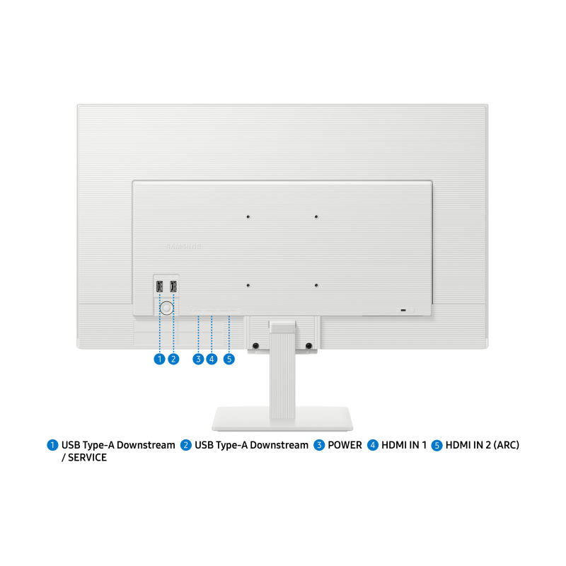 Samsung M5 S27FM501EU LCD Monitor Plano, 68,6 cm (27"), 1920 x 1080 pixels Full HD, Smart TV, 60Hz, HDMI, Altifalantes Integrados, Branco - LS27FM501EUXEN - 8806097418948
