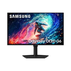 Samsung Odyssey S27HG612SU QD-OLED Monitor Gaming Plano, 68,6 cm (27"), 2560 x 1440 pixels Quad HD, 240Hz, HDMI, DisplayPort, Ajuste de Altura, Pivot, Preto - LS27HG612SUXEN - 8806097910381