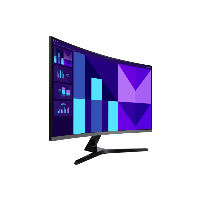 Samsung Essential S32D390GAU LCD Monitor Profissional Curvo, 81,3 cm (32"), 1920 x 1080 pixels Full HD, 100Hz, HDMI, VGA, Ajuste de inclinação, Preto - LS32D390GAUXEN - 8806095846705