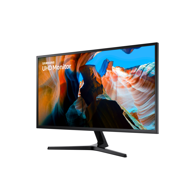 Samsung U32J590UQP VA Monitor Profissional Plano, 81,3 cm (32"), 3840 x 2160 pixels 4K Ultra HD, 60Hz, HDMI, DisplayPort, Ajuste de inclinação, Cinzento - LU32J590UQPXEN - 8806094771961