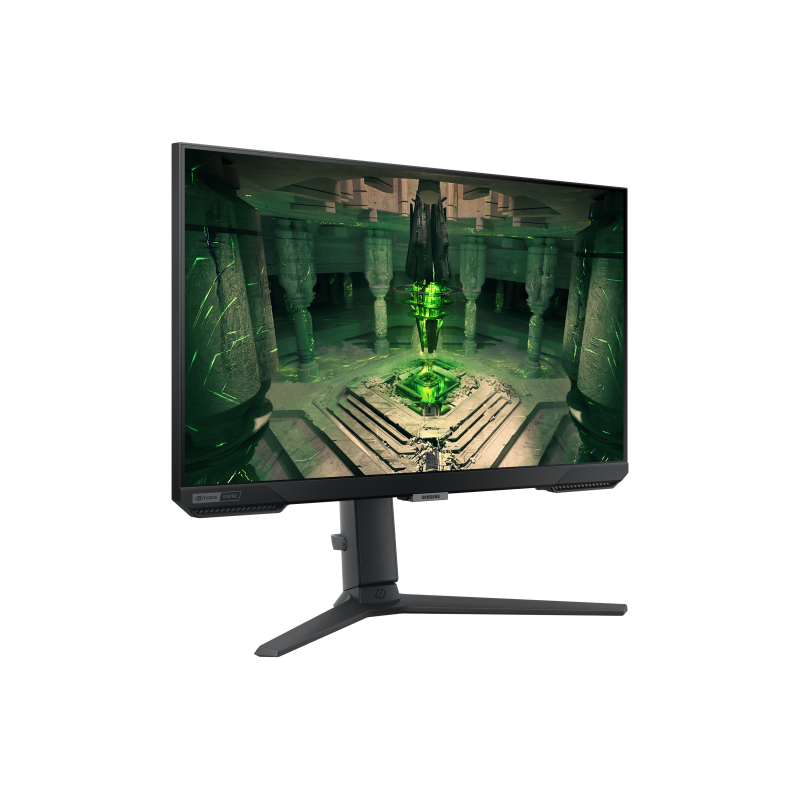 Samsung Odyssey S25BG400EU IPS Monitor Gaming Plano, 63,5 cm (25"), 1920 x 1080 pixels Full HD, 240Hz, HDMI, DisplayPort, Ajuste de Altura, Pivot, Preto - LS25BG400EUXEN - 8806094341850