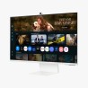Samsung M8 M80F S32FM801UU V2 LCD Monitor Plano, 81,3 cm (32"), 3840 x 2160 pixels 4K Ultra HD, Smart TV, 60Hz, USB-C, HDMI, Ajuste de Altura, Altifalantes Integrados, Pivot, Branco - LS32FM801UUXDU - 8806097146452
