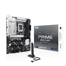 ASUS PRIME Z890-P WIFI Motherboard Intel Z890 Socket LGA 1851 DDR5 ATX PCIe 5.0 M.2 Wi-Fi - 90MB1I70-M0EAY0 - 4711387754818