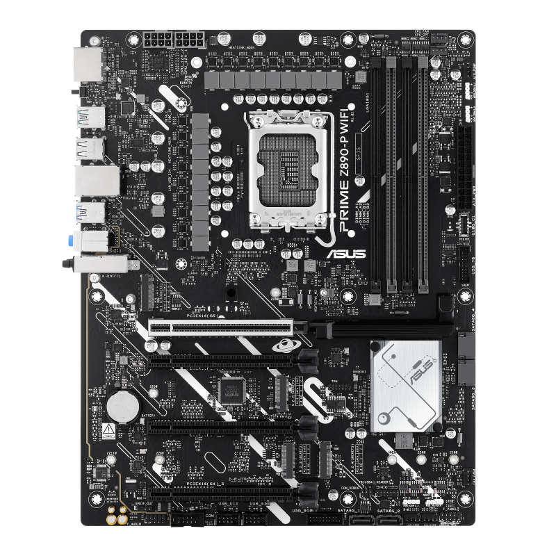 ASUS PRIME Z890-P WIFI Motherboard Intel Z890 Socket LGA 1851 DDR5 ATX PCIe 5.0 M.2 Wi-Fi - 90MB1I70-M0EAY0 - 4711387754818