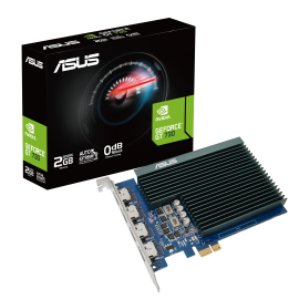 ASUS GeForce GT 730 Placa Gráfica 2GB GDDR5 64-bit PCIe 2.0 Passivo - 90YV0H20-M0NA00 - 4711081369417
