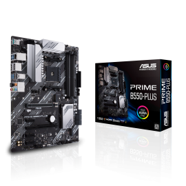 ASUS PRIME B550-PLUS Motherboard AMD B550 Socket AM4 DDR4 ATX PCIe 4.0 M.2 - 90MB14U0-M0EAY0 - 4718017782340