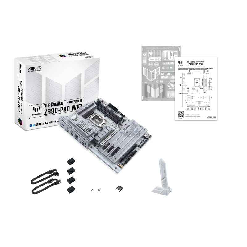 ASUS TUF GAMING Z890-PRO WIFI Motherboard Intel Z890 Socket LGA 1851 DDR5 ATX PCIe 5.0 M.2 Wi-Fi - 90MB1IR0-M0EAY0 - 4711387762639