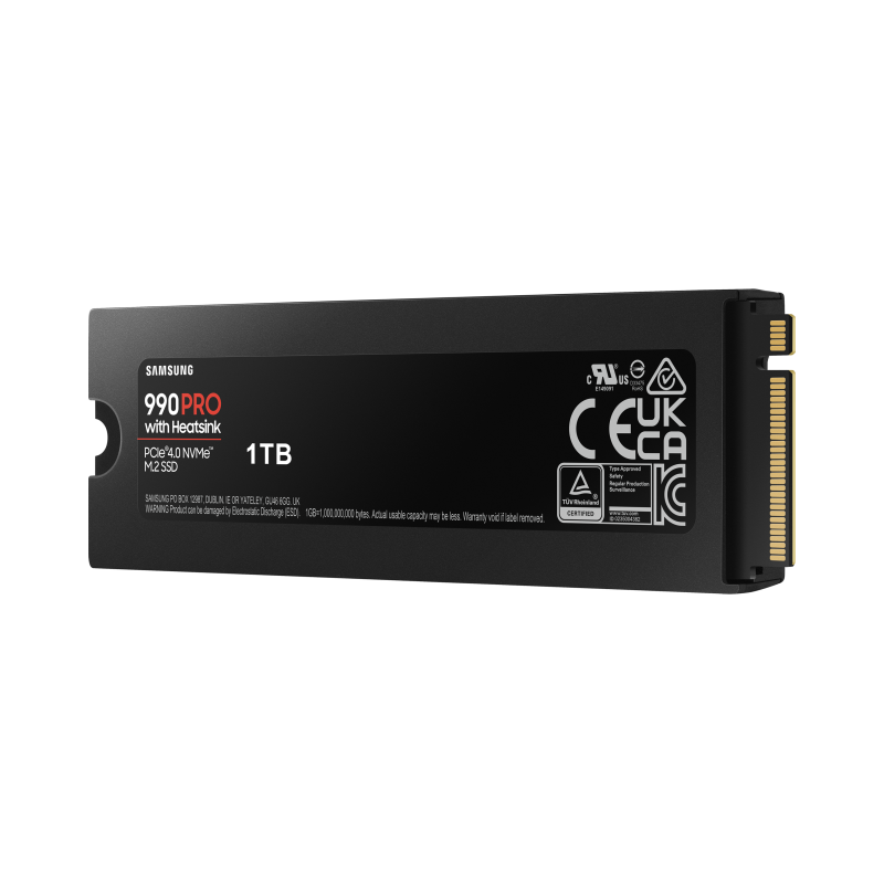 Samsung 990 PRO 1TB Disco SSD 1 TB PCIe 4.0 NVMe M.2 2280 V-NAND MLC - MZ-V9P1T0CW - 8806094413748