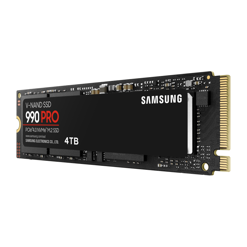 Samsung 990 PRO 4 TB Disco SSD PCIe 4.0 NVMe M.2 2280 V-NAND TLC - MZ-V9P4T0BW - 8806094947205