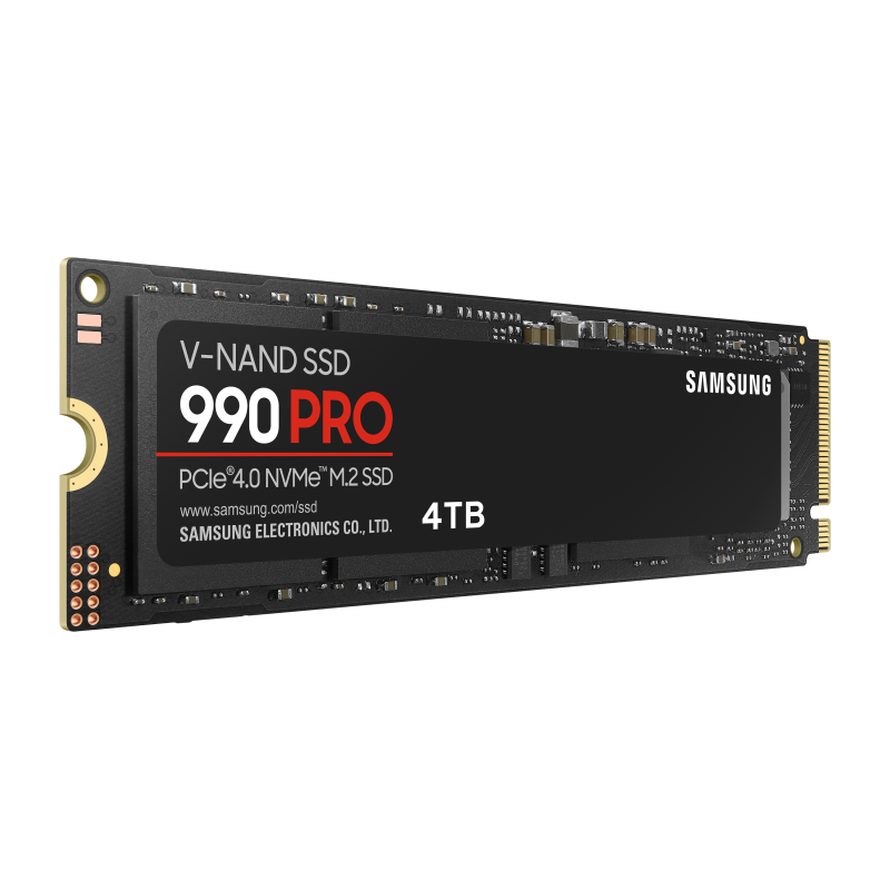 Samsung 990 PRO 4 TB Disco SSD PCIe 4.0 NVMe M.2 2280 V-NAND TLC - MZ-V9P4T0BW - 8806094947205