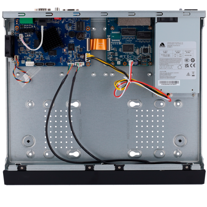 X-Security XS-NVR6232A-8P-WIZ Gravador NVR, 32 CH, 32 IP, 8 PoE, 32 MP, 384 Mbps, 2 HDD até 16 TB, HDMI 4K e VGA, IA, WizSense, Metadados e AcuPick - 8435325487205