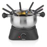 Tristar FO-1109 Fondue Elétrico para 8 Pessoas, 1,3 L, 1400 W, Temperatura Regulável, Preto, Inox - 8713016071484
