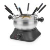 Tristar FO-1109 Fondue Elétrico para 8 Pessoas, 1,3 L, 1400 W, Temperatura Regulável, Preto, Inox - 8713016071484