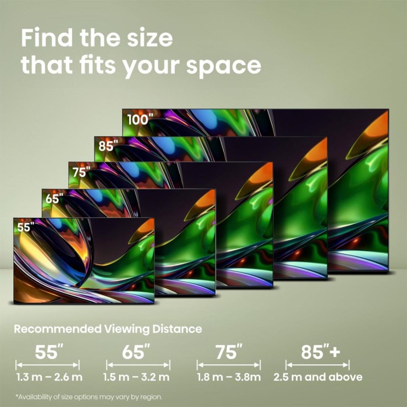 Hisense 85UR8S RGB-MiniLED Smart TV Plano 215,9 cm (85") 4K Ultra HD, Smart TV, Wi-Fi, Ethernet, LAN, Bluetooth, Preto - 6942351436883