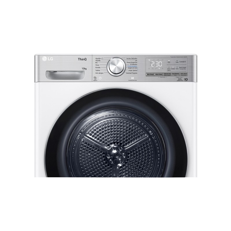 LG RH10V9AV2WR Máquina de Secar Roupa Independente, 10 kg, Bomba de Calor, Branco - 8806091795632