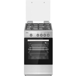 Orima OR-544-X Fogão a Gás, 4 Queimadores, Mesa Inox, Forno 54 L, 50 cm, Inox - 030146 - 5603883214349