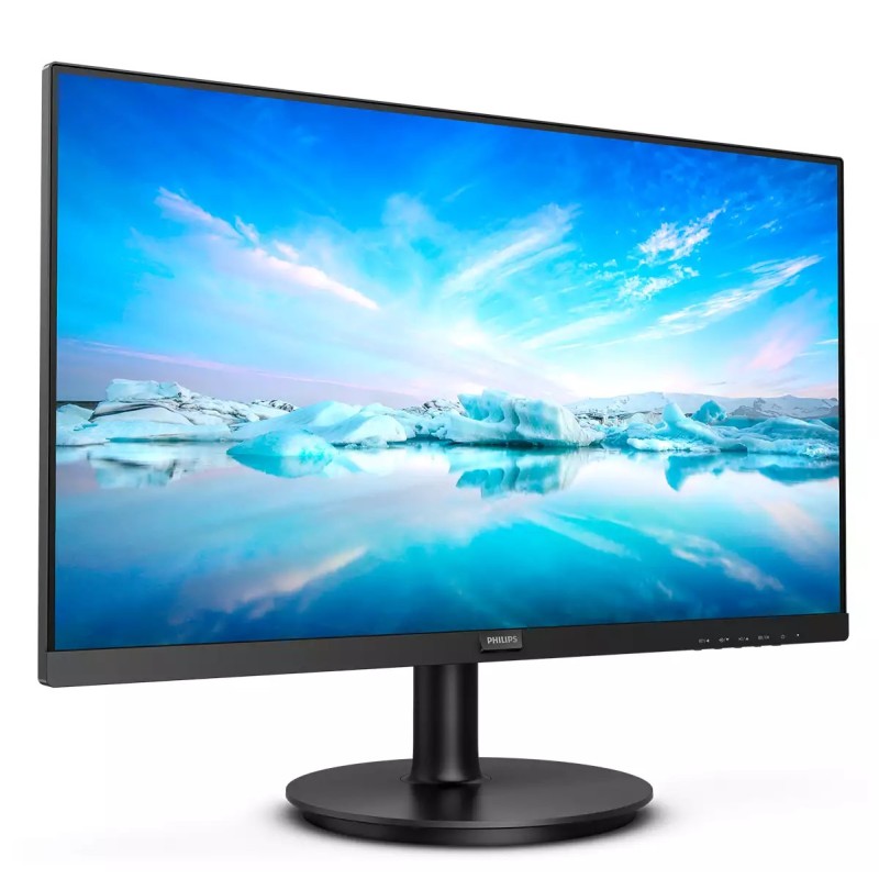 Philips V-Line 222V8LA LCD Monitor Plano, 54,6 cm (21.5"), 1920 x 1080 pixels Full HD, 75Hz, HDMI, DisplayPort, Altifalantes Integrados, Preto - 222V8LA/00 - 8712581771690